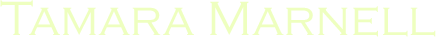 Tamara Marnell's Portfolio